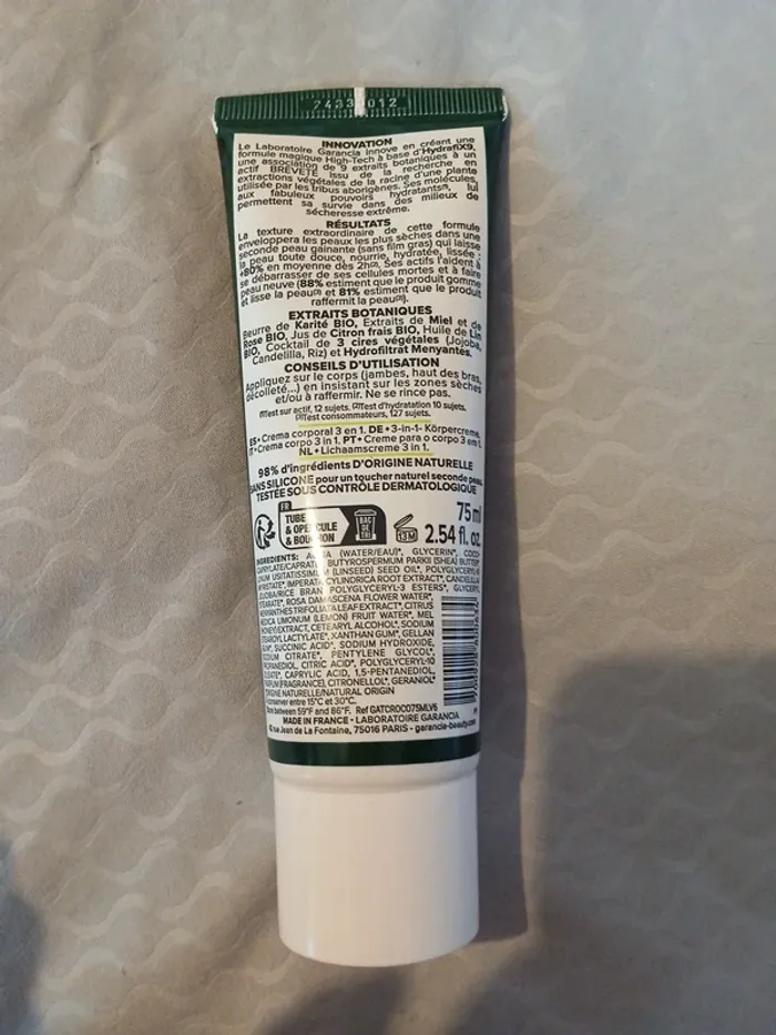 Crème corps 3 en 1 Garancia anti peau de croco - photo numéro 2