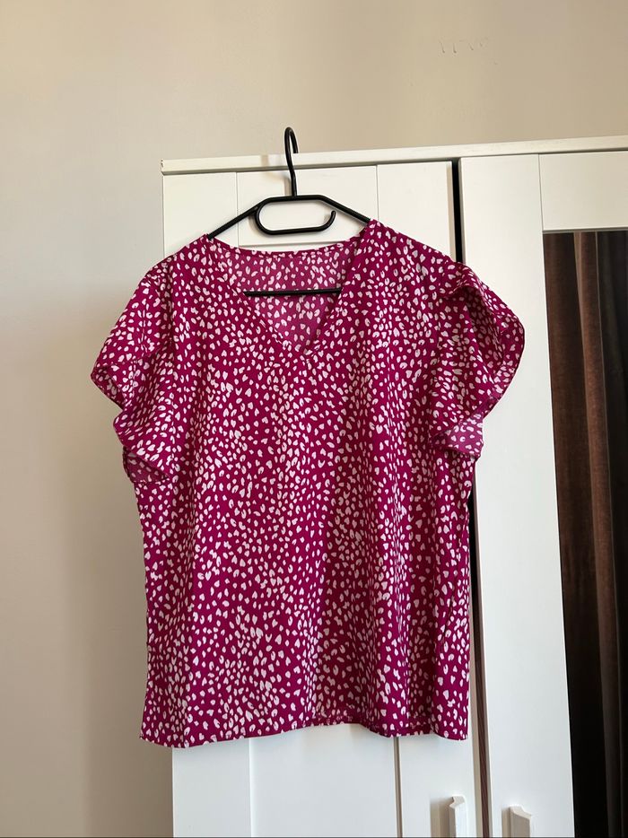 Lot de 2 blouses à motifs Neuves Shein Taille M - photo numéro 6