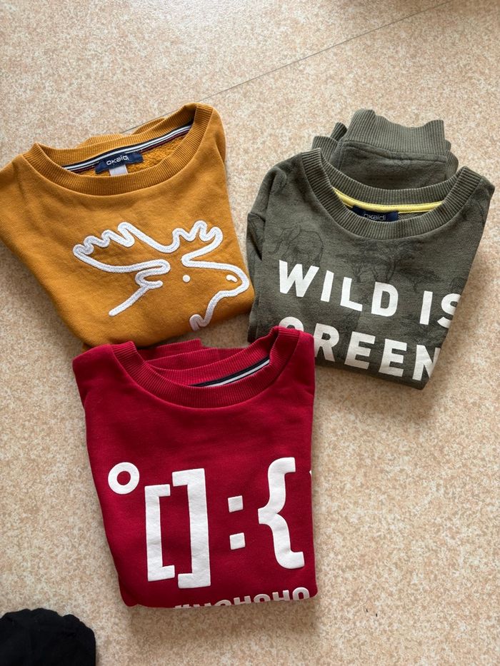 Lot 3 hauts manches longues