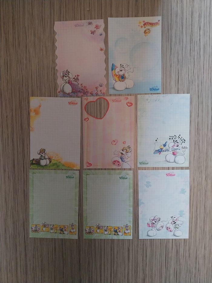 Grand Lot de 28 Feuilles Diddl A6 Vintage - photo numéro 2