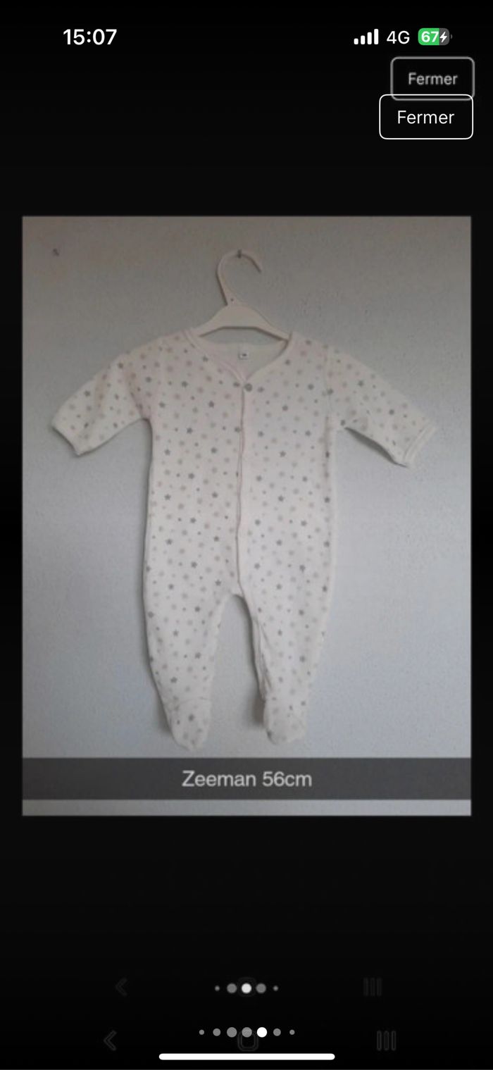 Lot de vêtements bébé 1 mois 56cm - photo numéro 6