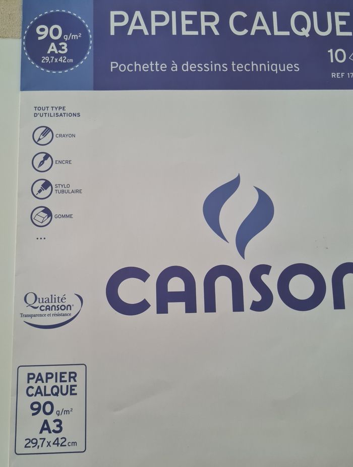 Papier calque A3 Canson - Neuf - photo numéro 4