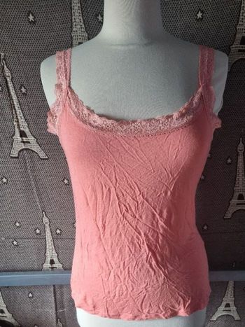 Bustier rose avec dentelle taille M
