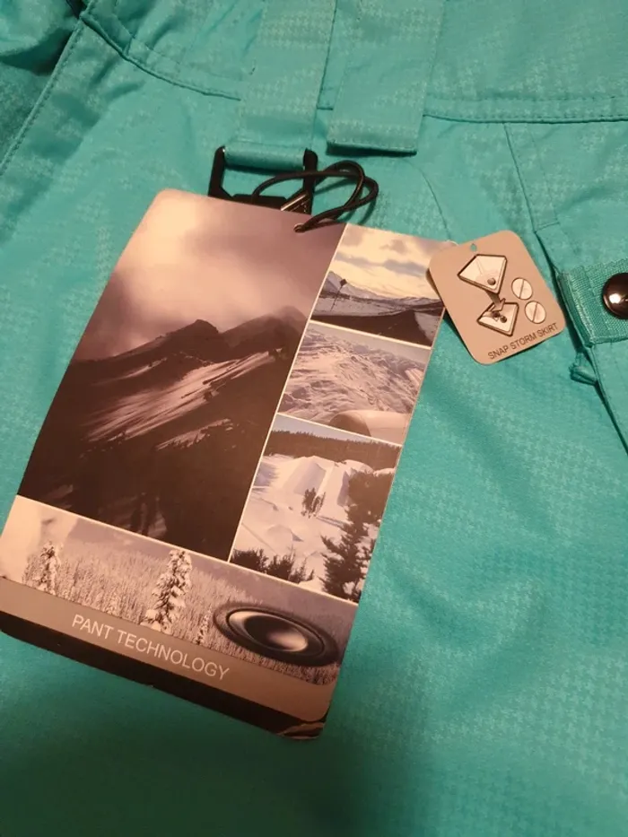 Pantalon ski Oakley bleu turquoise neuf - photo numéro 5