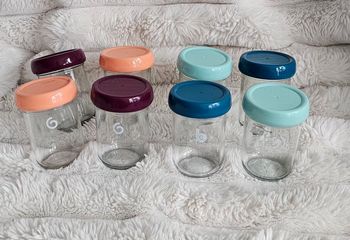 Lot de 8 grands pots en verre Babybols babymoov
