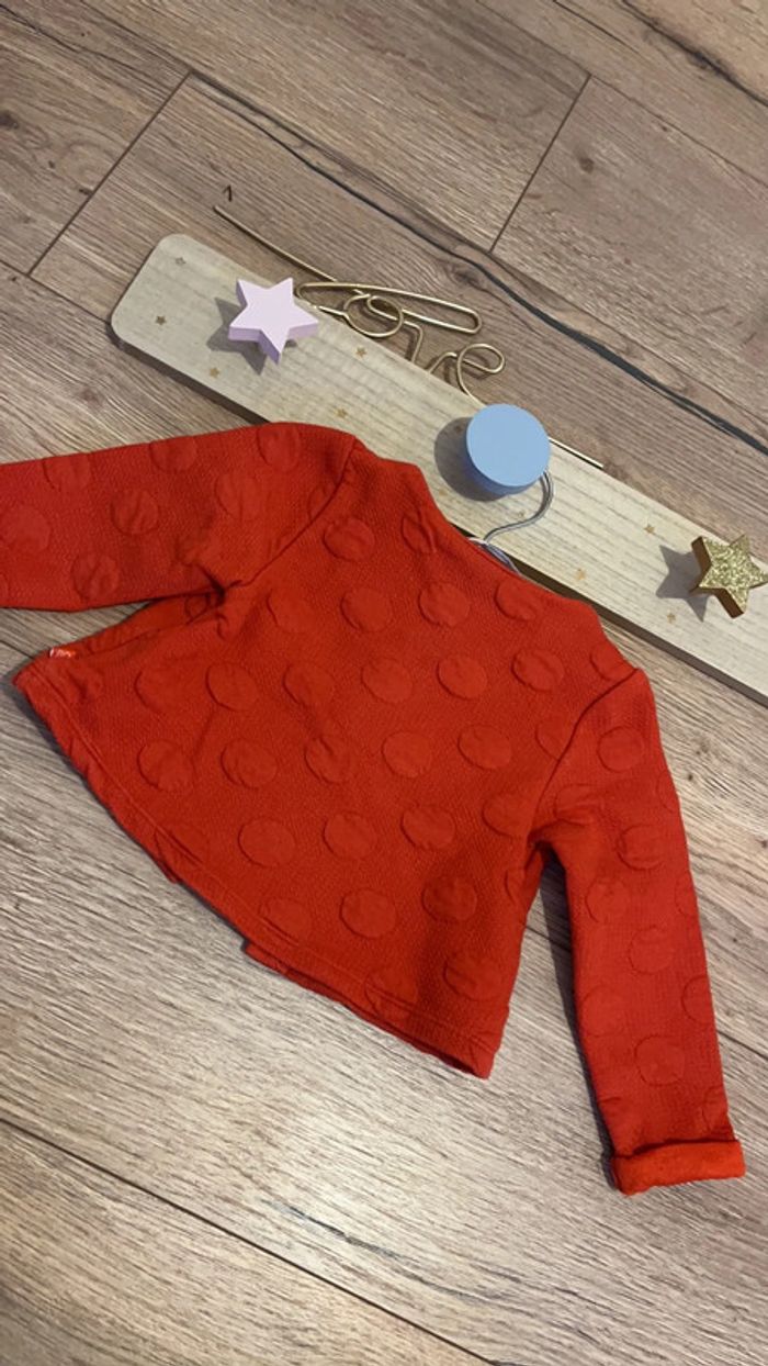 Gilet 12 mois rouge - photo numéro 3