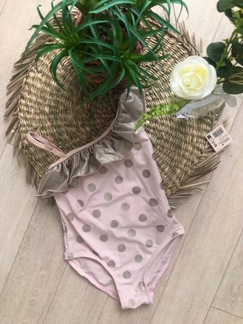 Maillot de bain rose et platine