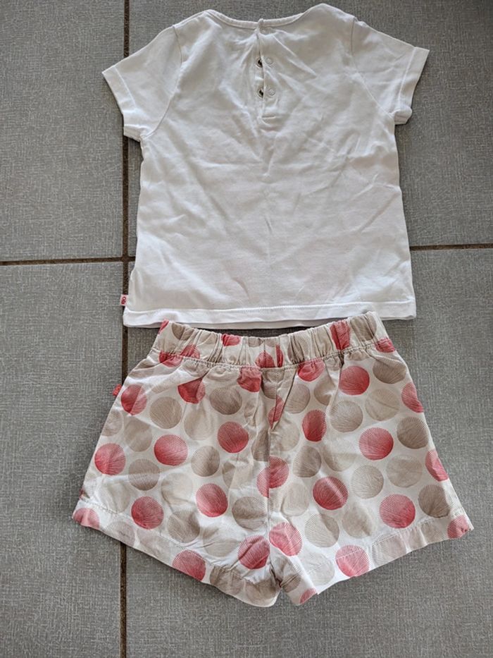 Ensemble t-shirt éléphant short Obaibi T.18 M - photo numéro 2