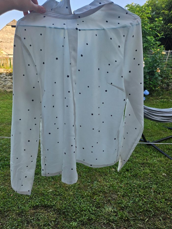 Chemisier blanc etoilé - photo numéro 4