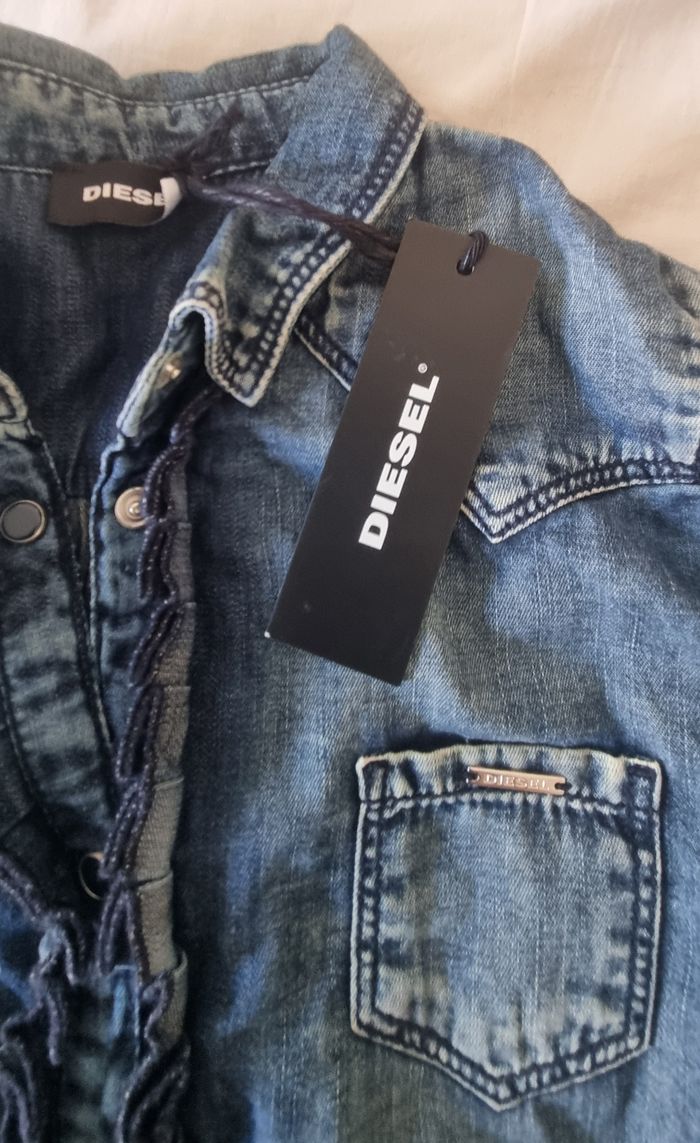 Chemise diesel jean 10 ans - photo numéro 3