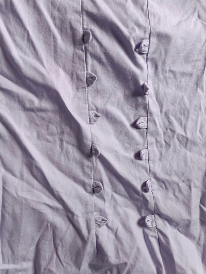 Chemisier chemise mauve cérémonie 40 neuf Camaïeu - photo numéro 2