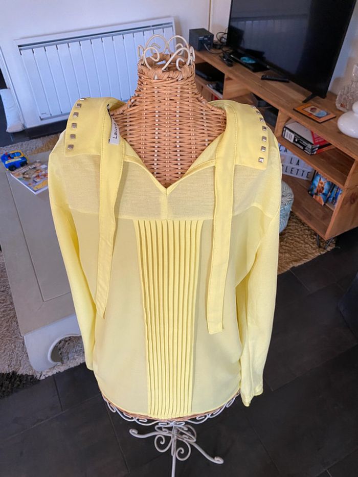 Chemise Laura Jo jaune taille S - photo numéro 11