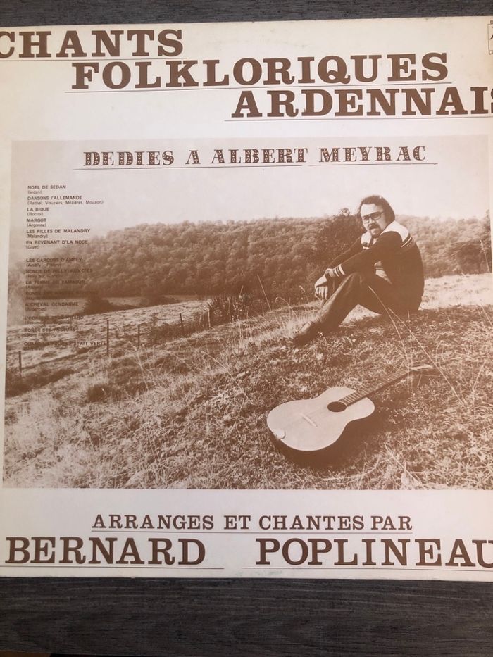 Vinyle 33t Chant folklorique ardennais