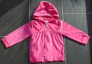 Gilet zippé à capuche fille 3 ans