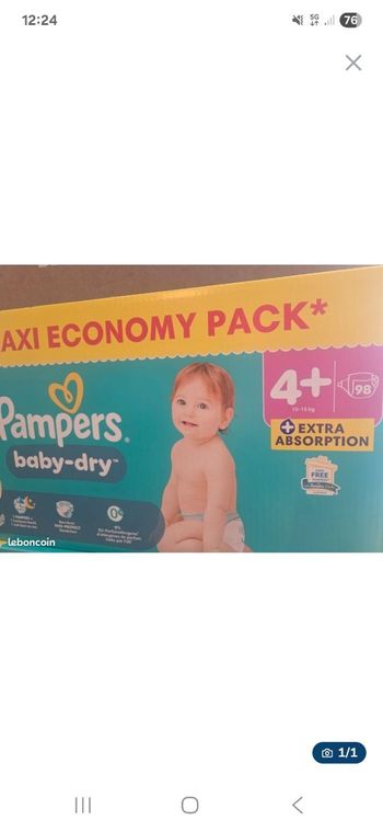 Couches pampers baby dry (possible 3 pack)