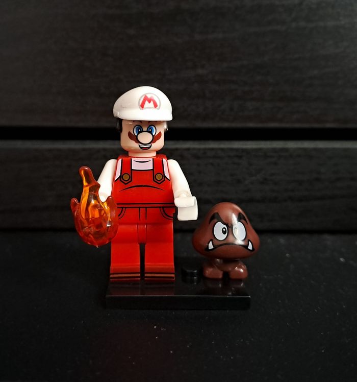 Figurine Mario blanc type Lego - photo numéro 2