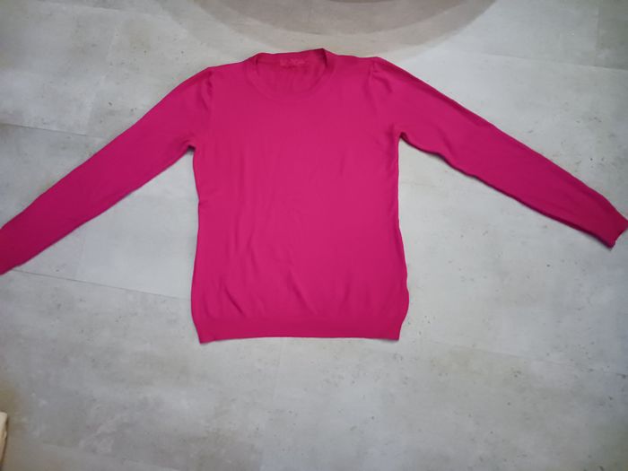 pull fuchsia ras le cou Taille unique - photo numéro 2