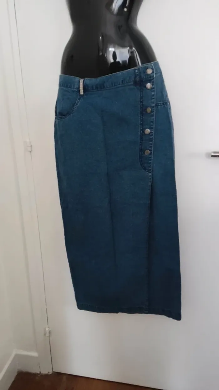 Jupe longue en jeans bleu mexx taille 42 - photo numéro 3