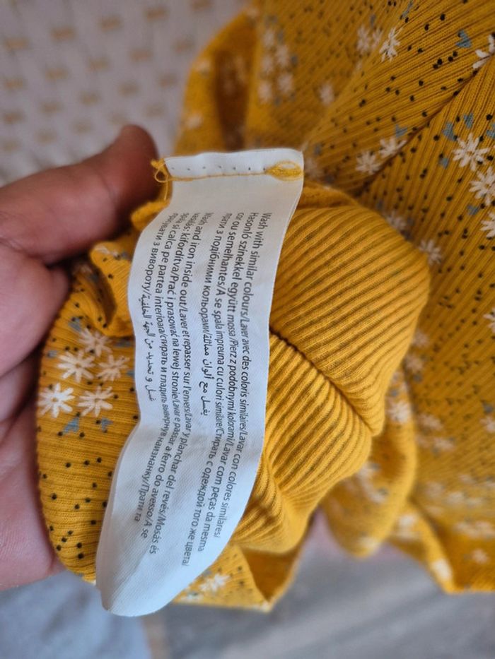 💕Jolie Robe jaune moutarde fleurie Inextenso fille T. 16 ans 💕 - photo numéro 10