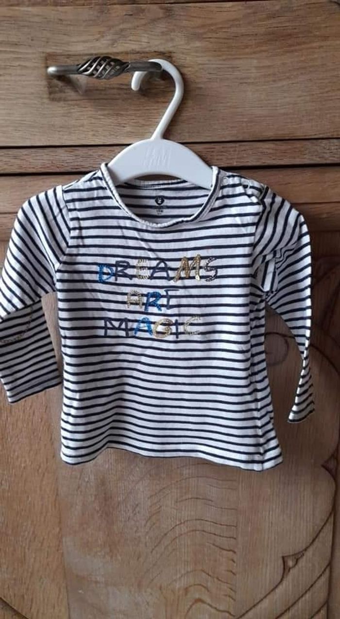 Lot de 2 T-shirts longues manches fille orchestra 18 mois - photo numéro 4