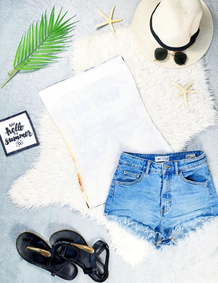 Top bustier à motifs palmiers - T.S ou T.36 🖤 - photo numéro 2