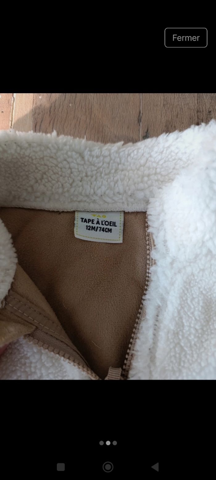 Veste TAO 12 mois sans manche - photo numéro 2