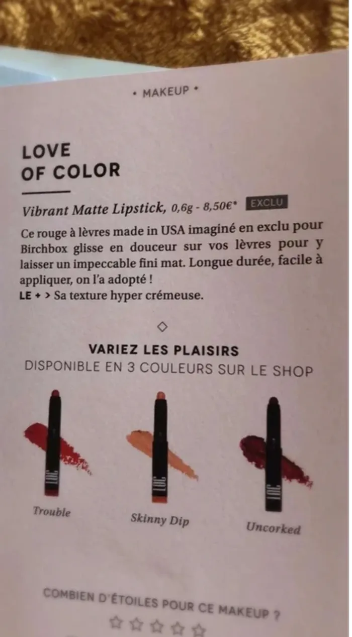 Rouge à lèvres Love of color neuf - photo numéro 3