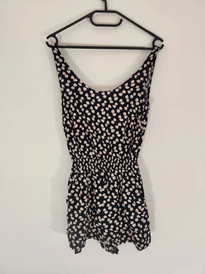 Combishort été bleue tâches blanches