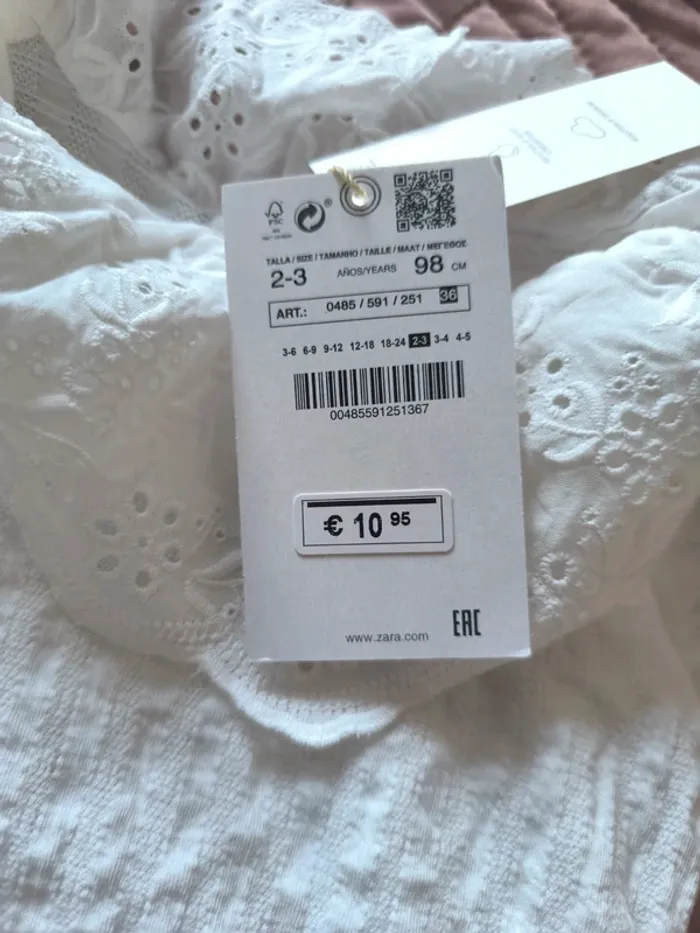 Lot de 2 bodies Zara avec col / un MC et un ML - photo numéro 5