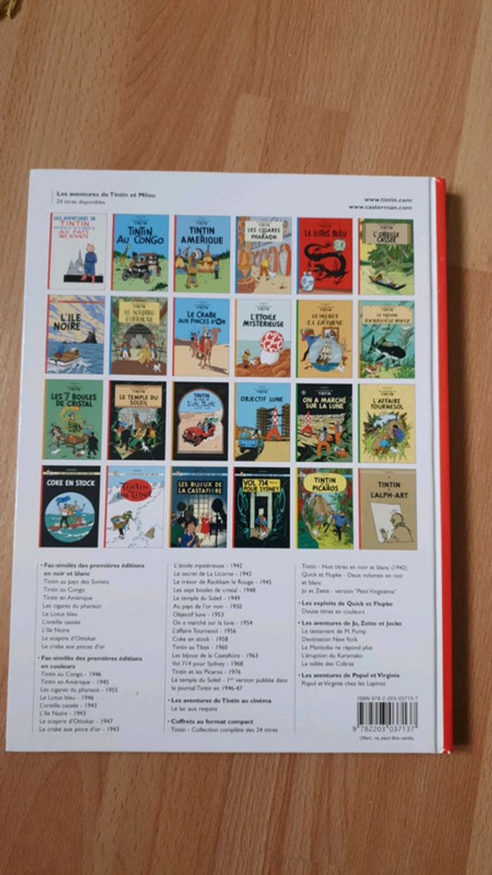 L'île Noire tintin Neuf CA3 - photo numéro 3