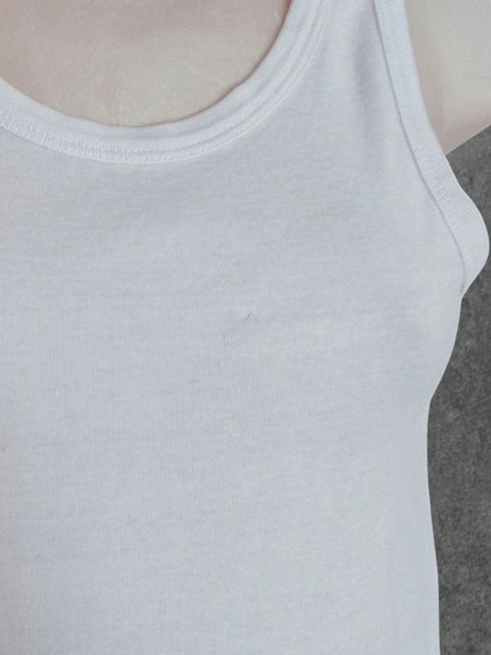 Débardeur simple blanc / La Halle - 36/S - photo numéro 4