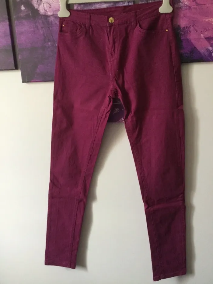 Jeans violet fuschia T38
