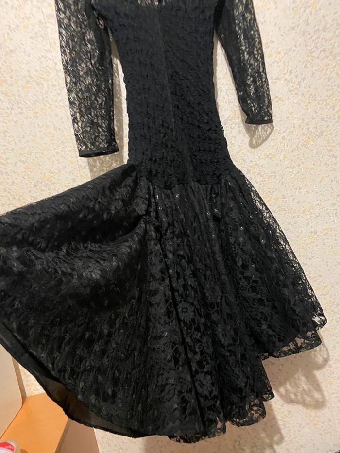 Robe vintage rococo algo boutique dentelle strass 36 - photo numéro 2