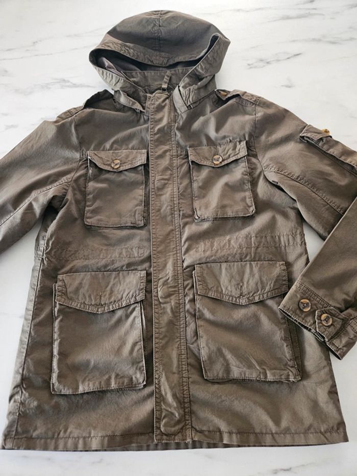 H&M veste été kaki taille 12 ans - photo numéro 6