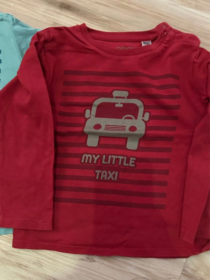 2 tee-shirts manches longues Obaibi 3 ans - photo numéro 3