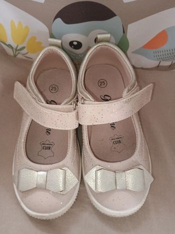 Ballerine rose clair à paillettes 25