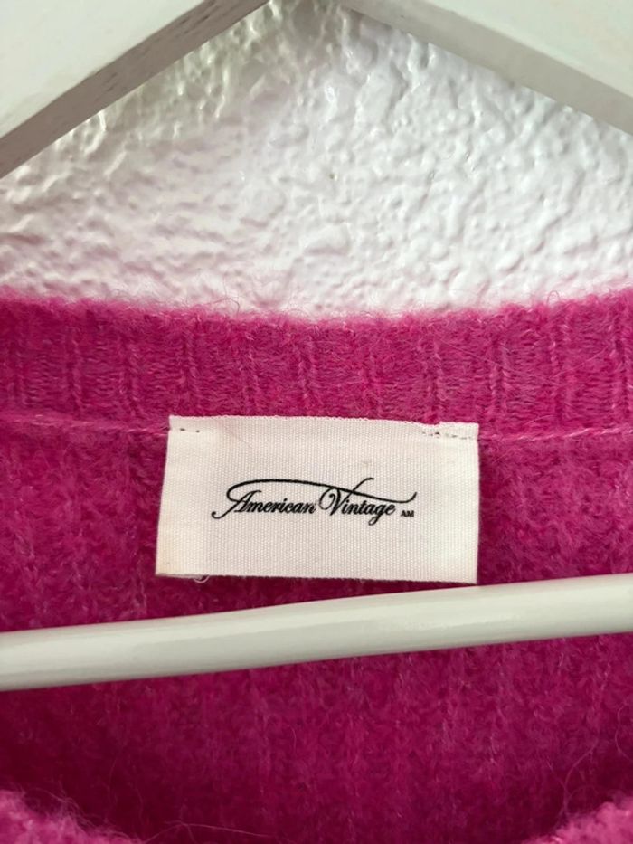 Pull American Vintage Eats fuschia / taille M - photo numéro 3