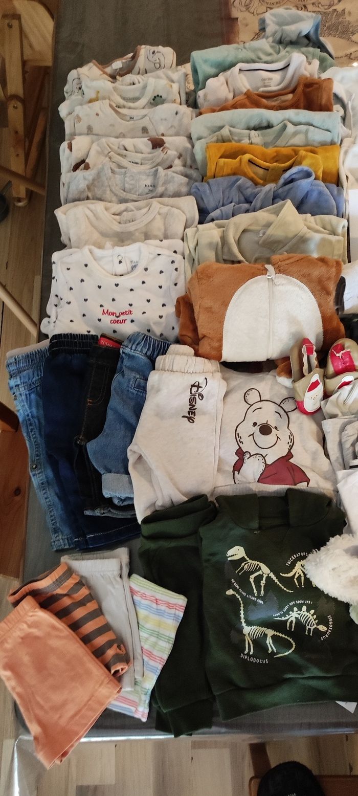 Lot de 68 habits + accessoires garçon 3 mois - photo numéro 3