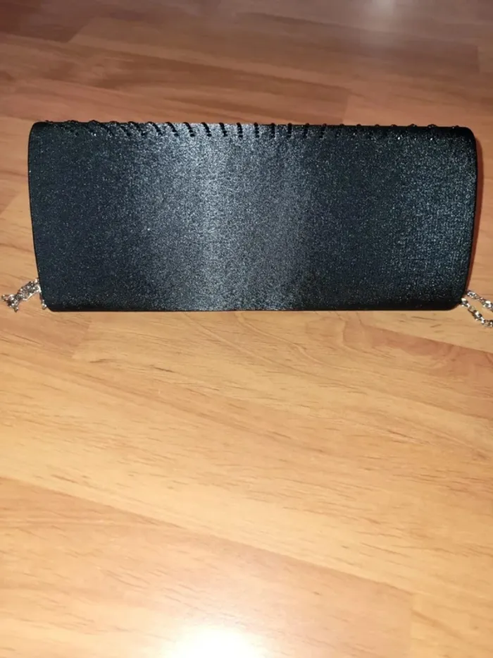 Pochette / sac noire strass chic neuf - photo numéro 5