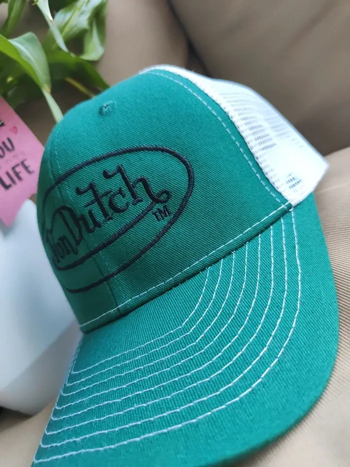 Casquette Trucker Von Dutch verte - photo numéro 2