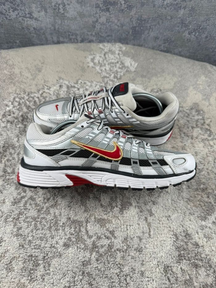 Nike P-6000 Running - White Varsity Red OG - Silver & White & Red - photo numéro 6