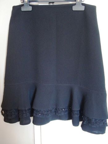 Jupe à volants strass