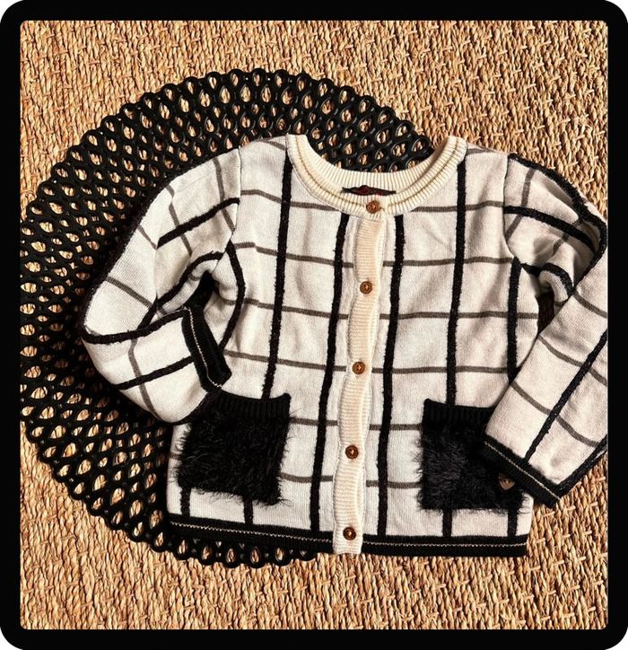 Gilet pull 2en 1 chat catimini