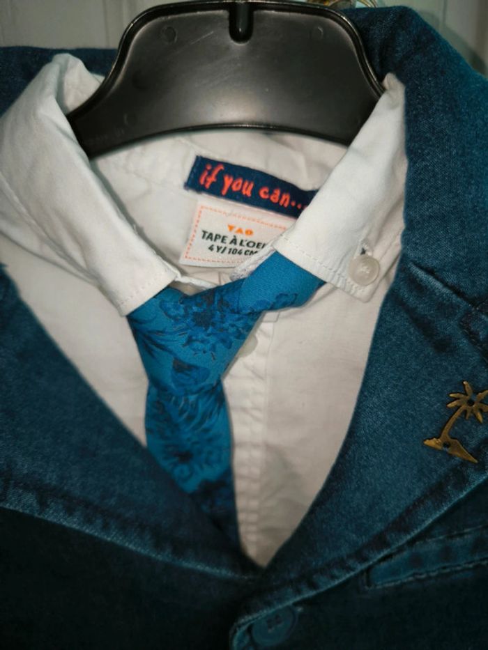 Veste chemise cravate tape à l'oeil TAO - photo numéro 3