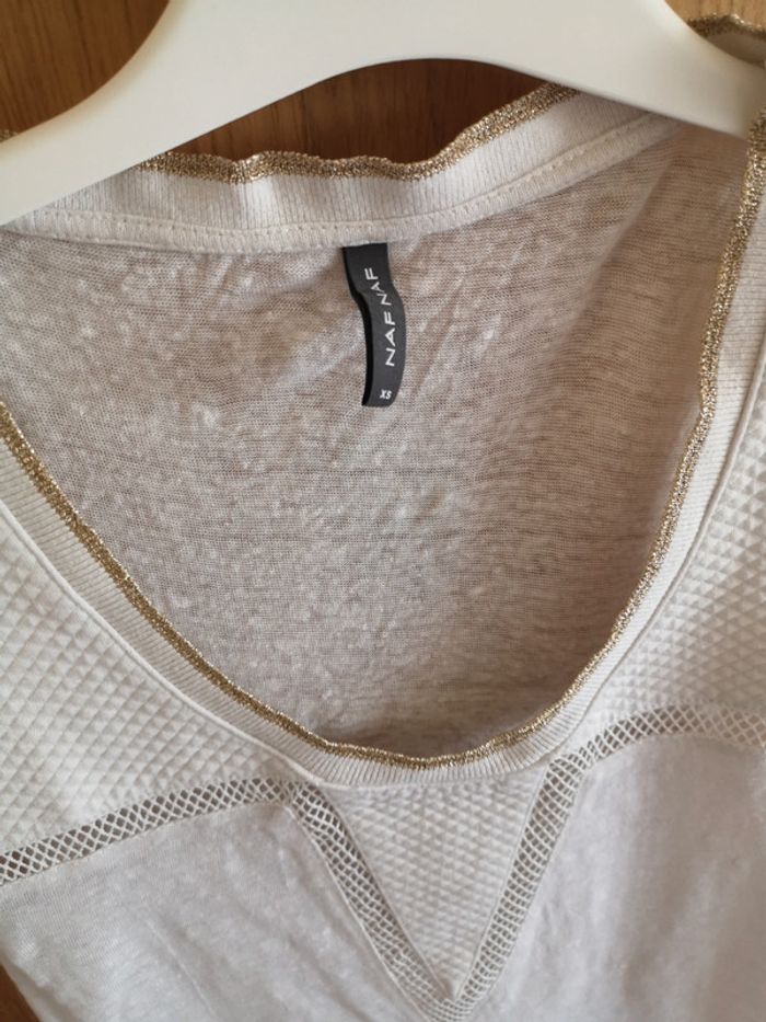 Débardeur Naf naf en blanc Xs - photo numéro 4