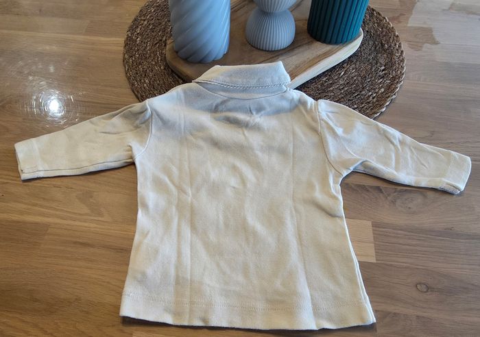 Tee-shirt ML col roulé 3 mois - photo numéro 4