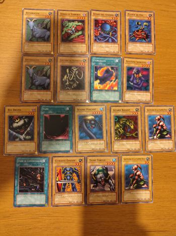 Lot 17 cartes Yu-Gi-Oh anciennes LDD Édition 1 La légende du dragon blanc aux yeux bleus