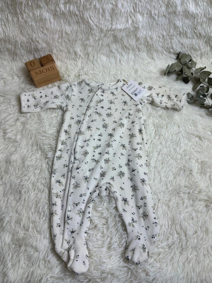 Pyjama velours Bonjour Little taille 3 mois