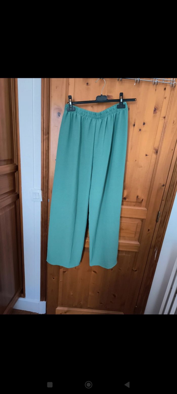 Pantalon fluide - vert d'eau - photo numéro 3