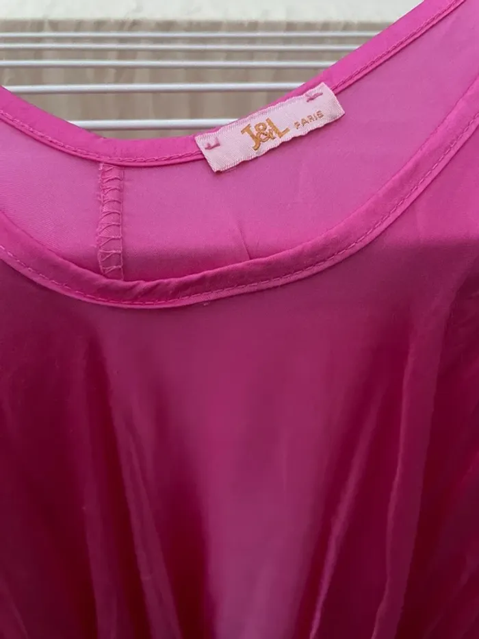 Robe longue très ample et fluide tissu satin - photo numéro 2